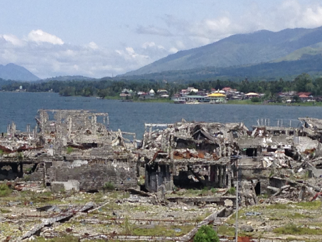 Lake Lanao from Main Battle Area in Marawi