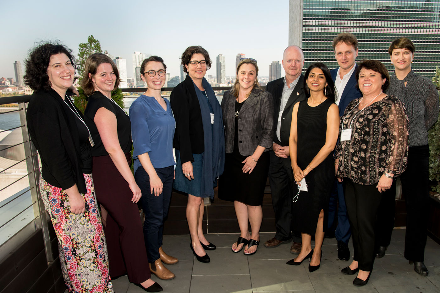 Organizers and participants from OEF, ACUNS, FES New York, and Inclusive Security with one of the articles authors, Melissa LaBonte.