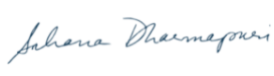 Sahana Dharmapuri Signature