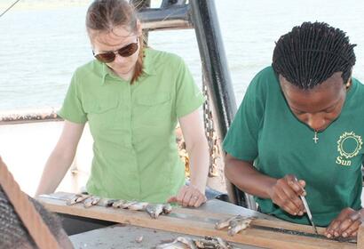 Sarah Glaser of OEF's Secure Fisheries Presents on Lake Victoria Aquaculture