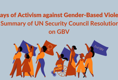 16 Days of Activism Against GBV