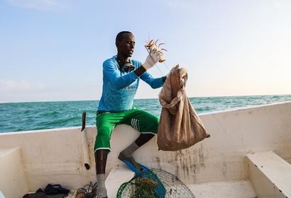 Man on a fishing boat