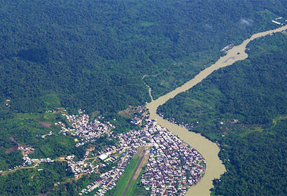 Guapi colombian re-integration river